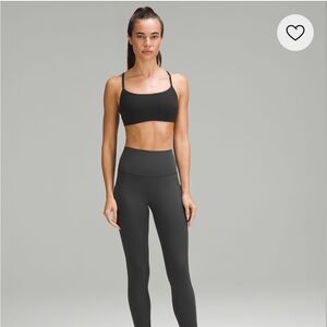 Lululemon Wunder Train Strappy Racer Bra Light Support, C/D Cup black size 8